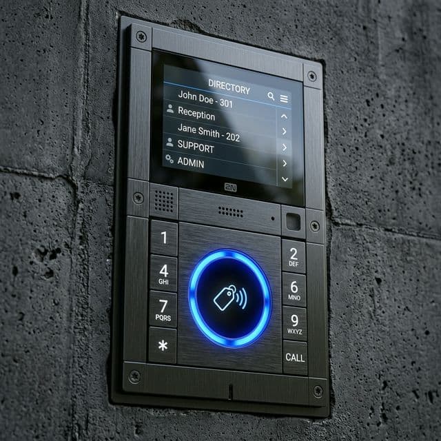 2N IP video intercom door station installed by Nexasec Melbourne